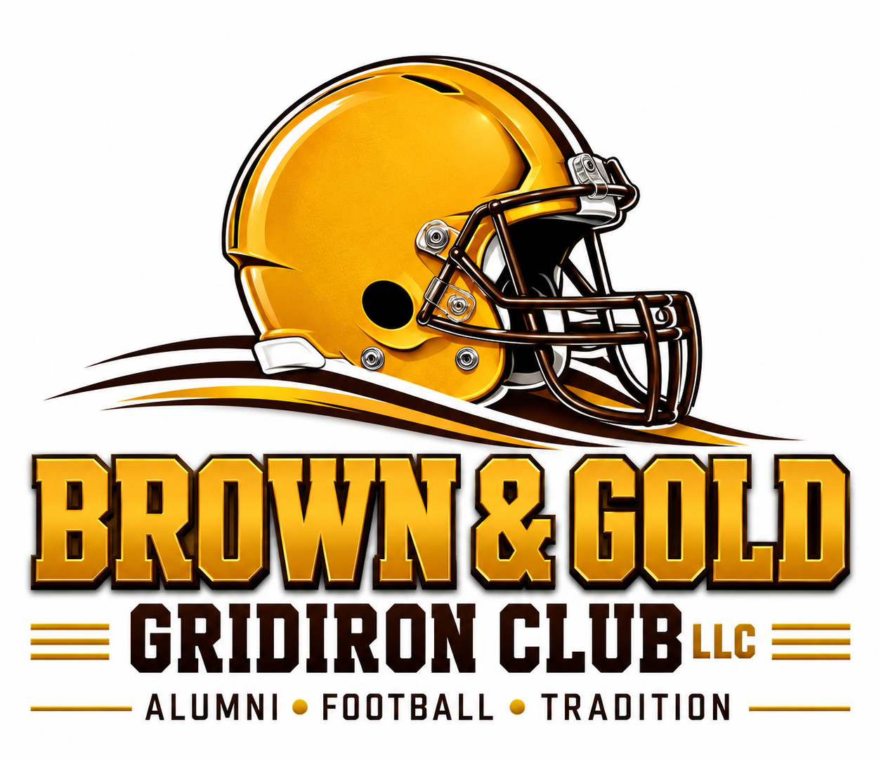 Brown and Gold Gridiron Club Logo